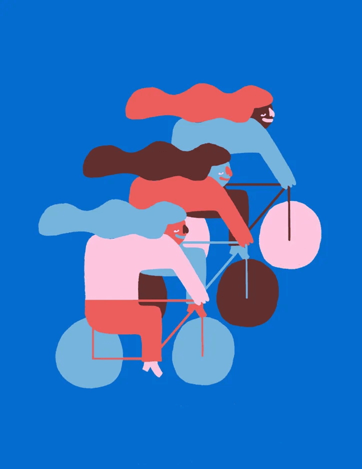 Panier Bleu - Cecile Gariepy - Illustrations - Illustration by Cecile Gariepy