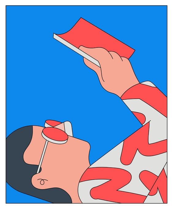 Reading - Illustration by Camilo Huinca