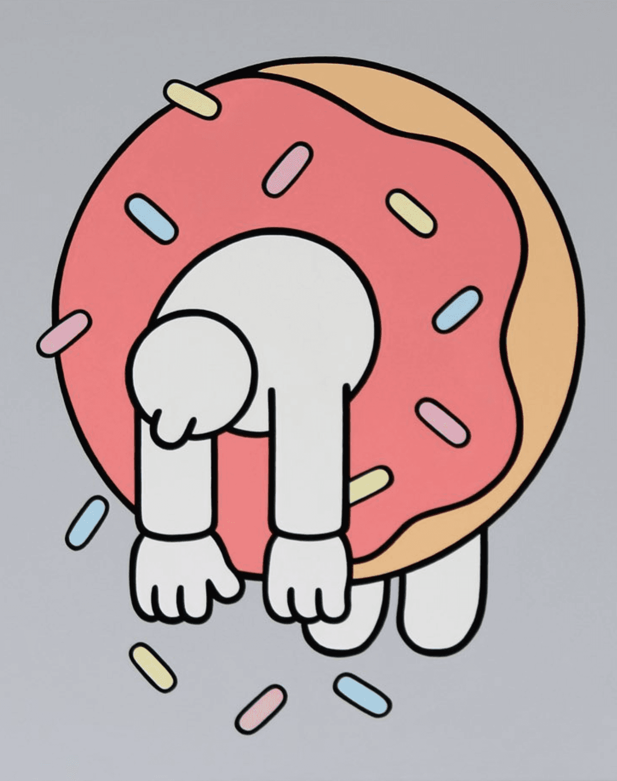 Donut Fall - Illustration by Daniel Padure