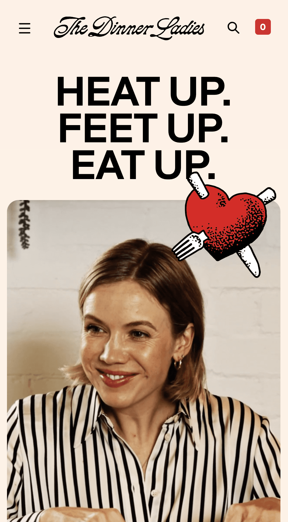 Meal Delivery | Online Food Delivery | The Dinner Ladies - Web Design