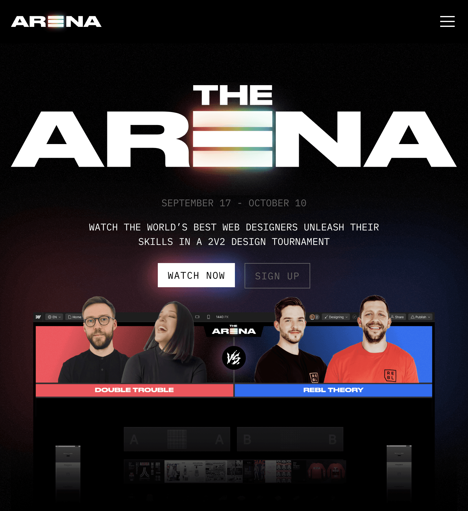 The Arena - Web Design