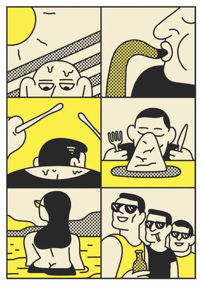 Under a Magnifying Glass - Illustration by Simon Landrein