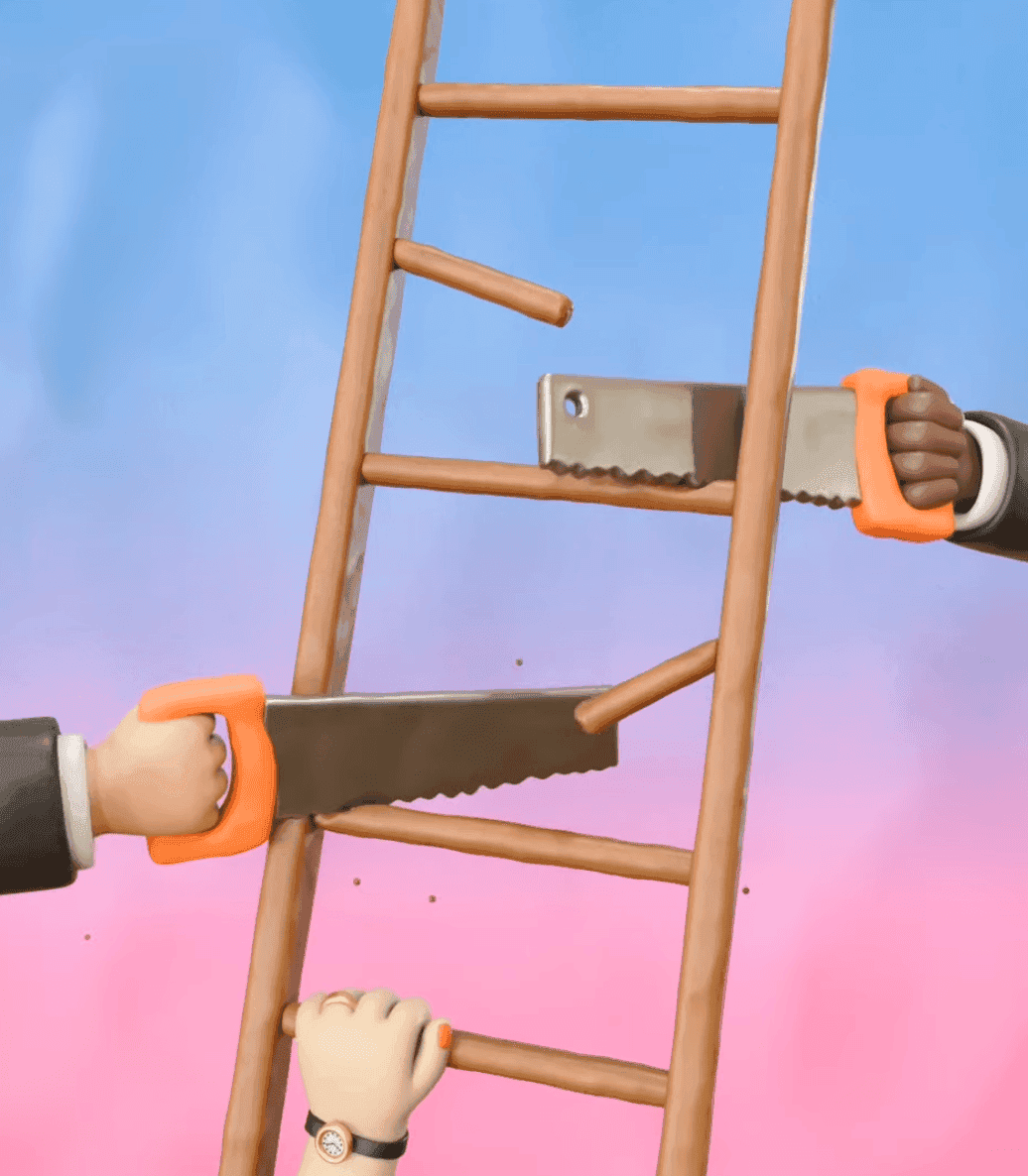 Sawing the Ladder