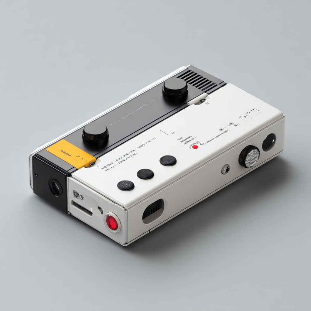 Vintage Cassette Recorder Concept